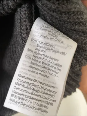 J Crew Wool Sweater Womens Small Gray Bow Detail Knit Minimalist Quiet Luxury thumbnail 5