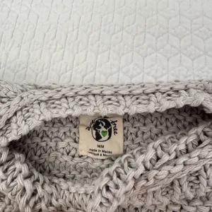 Free People Light Gray Chunky Knit Sweater thumbnail 4