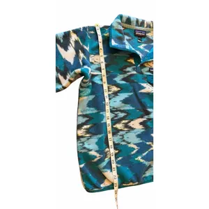 Patagonia Synchilla Fleece Women's Adult Small Trout Tales Elwha Blue Mock Neck thumbnail 4
