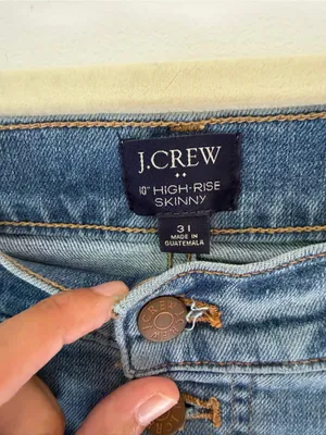 J. Crew Light Wash high raise Skinny Button-Fly Jeans 31 thumbnail 4