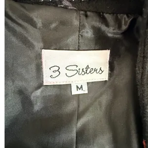 3 Sisters Womens Brown‎ Abstract Swirl Embroidered Cotton Jacket Size M 3S936 thumbnail 7