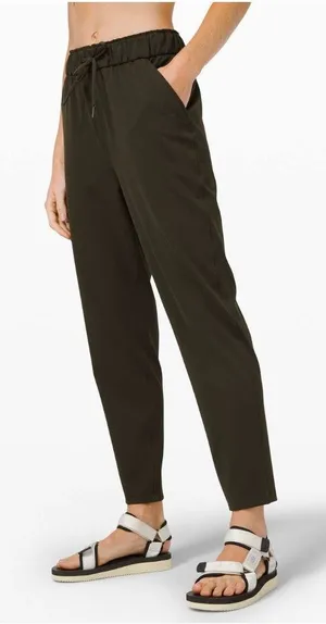 Lululemon Keep Moving 7/8 Pant Dark‎ Olive thumbnail 1
