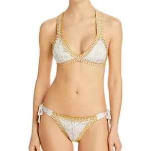 New. Pilyq Cobra Crochet trim bikini. S-top/M-bottom. Retails $178 thumbnail 3