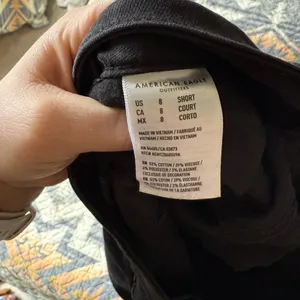 American Eagle Outfitters Black Skinny Jeans Distressed- 8 Short thumbnail 2