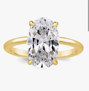 Engagement ring for travel Gold Size 7.5 thumbnail 1