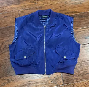Women’s Timing Cropped Bomber Vest size M thumbnail 1