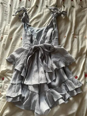 Ruffle Tie Romper thumbnail 2