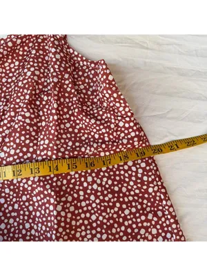 Women's Romper One Piece Spaghetti Tie Shoulder Straps Size L #260381 thumbnail 4