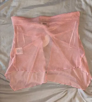 Princess Polly Pink Strapless Sheer Top thumbnail 2
