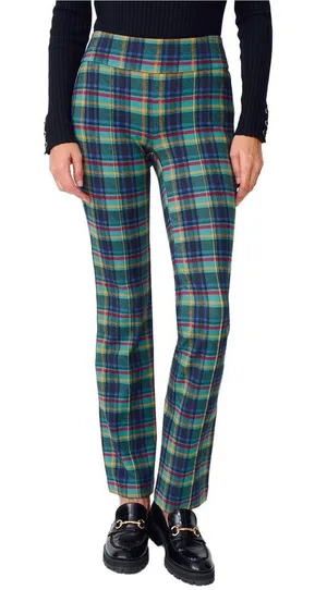 J. McLaughlin Rylie Pant in green plaid size small thumbnail 1