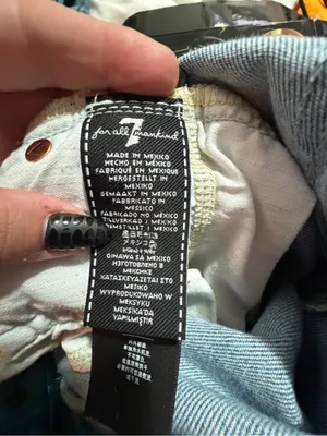 7 For All Mankind Luxe Josefina Light Blue Distressed Boyfriend Jeans- 28 thumbnail 9