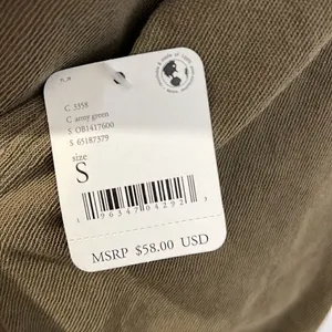 ‎NWT We the free Army Green over size shirt size S thumbnail 6