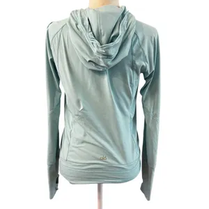Alo Yoga CoolFit Zip Jacket Hoodie in Mood Boosting Blue Size Small Athleisure thumbnail 2