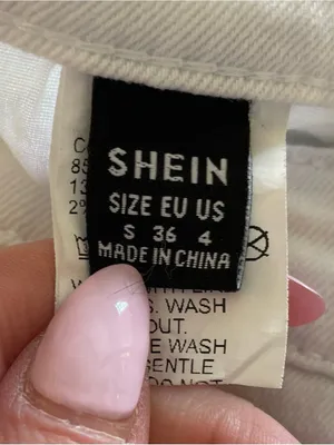 SHEIN High Waist Flare Jeans, White, Size 4, EUC thumbnail 5