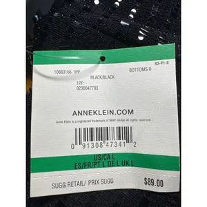 Anne Klein Black‎ Sequin Wide Leg Pants Size L thumbnail 6