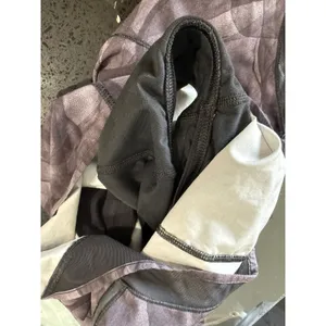 Lululemon Hotty Hot High-Rise Lined Short 4" Tall Grey Black Abstract Print Sz 6 thumbnail 5