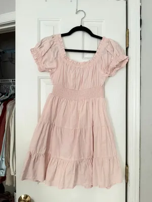 Versona Light Pink Dress Romper thumbnail 2