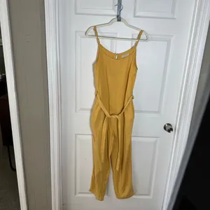 Outerknown Yellow Gauze Jumpsuit Organic‎ Cotton Relaxed Small thumbnail 9