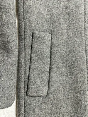 J. Crew Gray Stand Collar Wool-Blend Pea Coat thumbnail 7