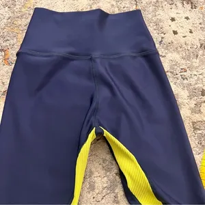 PELOTON Navy Contrast‎ Show Up Rib Leggings Size S thumbnail 9