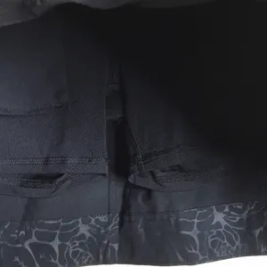 Orvis Womens Lightweight Rose Embossed Skort Shorts‎ Elastic Waist Black Size M thumbnail 4