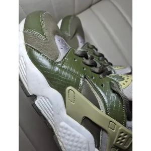 CROC SKIN Sneakers Hurache Olive Green Athletic Sneakers - Casual 6.5 Shoes thumbnail 10