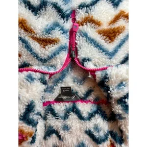 Eddie Bauer Aztec Sherpa Fleece 1/4 Zip Pullover Cozy Geometric S thumbnail 5