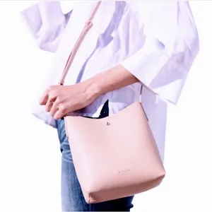 Samara Vegan Leather Crossbody Peony Blush Pink thumbnail 3