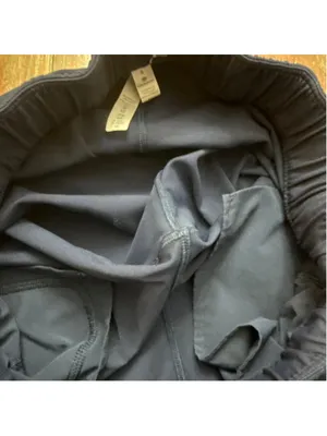 Lululemon Stretch Mid-Rise Cropped Pant 23" True Navy Blue Drawstring Trousers 4 thumbnail 8