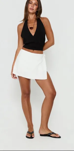 Princess Polly White Gulliver Skirt (WITH POCKETS) thumbnail 1