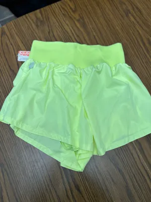 Free People Carpe Diem Shorts-Highlighter Yellow thumbnail 7