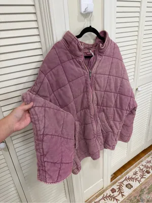 Free people Dolman Quilted Knit Jacket thumbnail 8