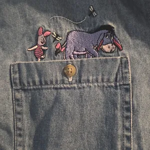 Disney Blue Denim Shirt with Embroidered Characters thumbnail 9