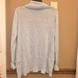 Sans Souci Open Front Ribbed Pocket Cardigan Grey Small‎ thumbnail 2
