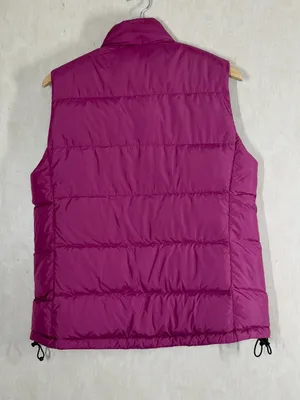 Lands’ End Women’s Down Puffer Quilted Vest Full Zip in Pink M thumbnail 4