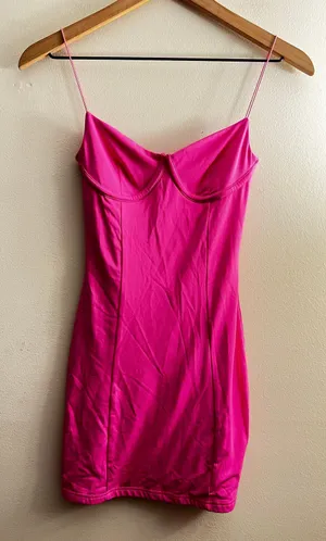 Meshki Pink Mini Dress thumbnail 2