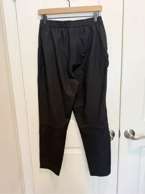 LULULEMON Essential High Rise Trouser Pants in Black size‎ 8 Pleated Front Ankle thumbnail 5