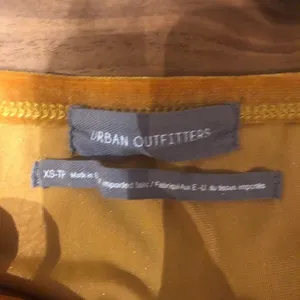Urban Outfitters Romper Bows Gold Crushed Velvet Velour Cut Out Sleeveless XS thumbnail 2