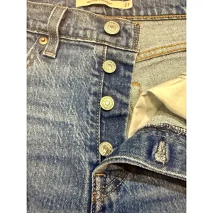 Levi's True VTG‎ 90's Wedgie High Rise Straight Leg Button Fly Med Wash Jeans 27 thumbnail 3