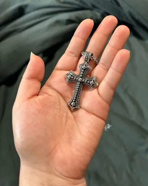 Sterling Silver Cross Necklace thumbnail 1