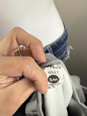 Cute Womens Sweatshirt Size S Silver thumbnail 5