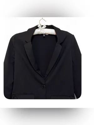 H&M Divided Women’s Long Sleeve Single Breasted One Button Black Blazer Size 4 thumbnail 9