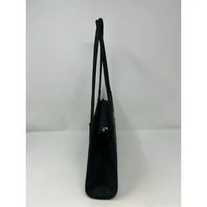 Women's Small Black Handbag School Bus Rulers Apples Crayons Notebook‎ thumbnail 4