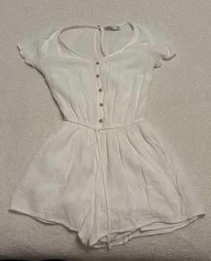 White Hollister Romper thumbnail 1
