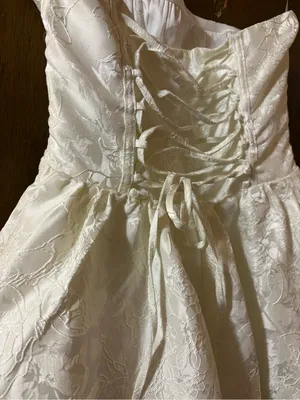 NWT Babyboo Salome Mini Dress in Ivory thumbnail 7