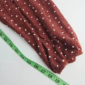 ADIBOSY NWT Polka Dot Textured Tie Back Sweater Long Sleeve‎ Knit Top Size L thumbnail 8