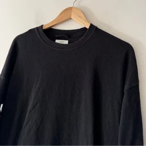 Aerie Black Knit Crewneck‎ Long Sleeve Oversized thumbnail 2
