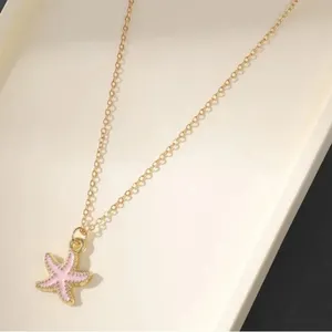Pink Starfish Necklace thumbnail 3