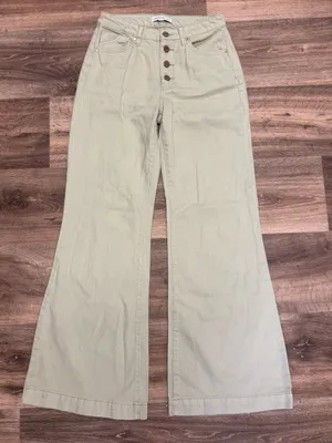 And Now This High Rise Throwback Flare Sage Green Jeans Women’s 27 thumbnail 1