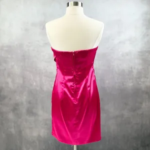 B Wear Too Womens Dress Mini Satin Pink Size 5 Glam Going Out‎ Party Cocktail thumbnail 4